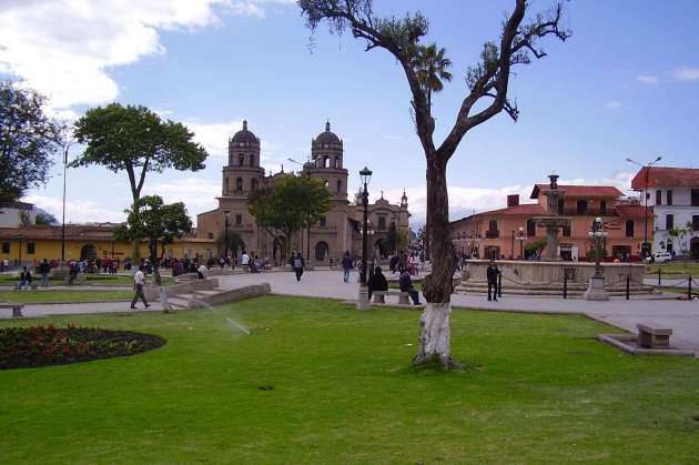 Plaza de armas de Cajamarca