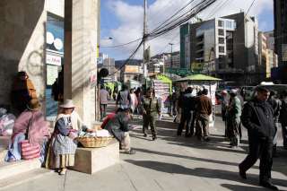 Centro de la ciudad de La Paz