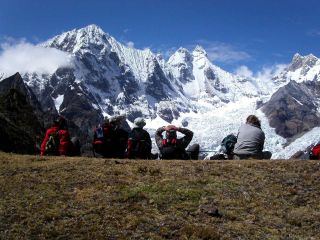 Salida a la caminata del mini huayhuash