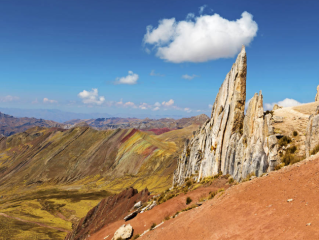 The rainbow mountain of Palccoyo